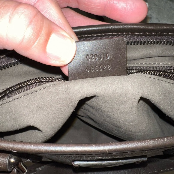 Authentic Gucci GG Supreme Canvas Handbag Brown - Picture 10 of 16